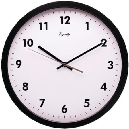 Equity By La Crosse EQUITY LACROSSE  14 in. Commercial Wall Clock - Black EQ304147
